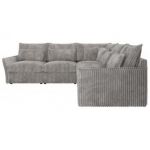 Narożnik VERSO L - uniwersalny - jasnoszary, sztruks