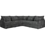 Narożnik VERSO L - uniwersalny - szary, sztruks