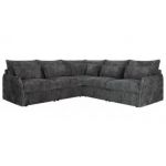 Narożnik VERSO L - uniwersalny - szary, sztruks