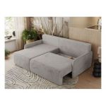 Narożnik ARPA L - strona lewa - jasnoszary, plusz