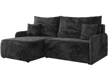 Narożnik ARPA L - strona lewa - ciemnoszary, plusz