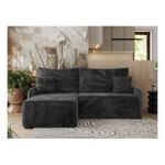 Narożnik ARPA L - strona lewa - ciemnoszary, plusz