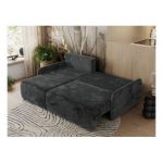 Narożnik ARPA L - strona lewa - ciemnoszary, plusz