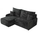 Narożnik ARPA L - strona lewa - ciemnoszary, plusz