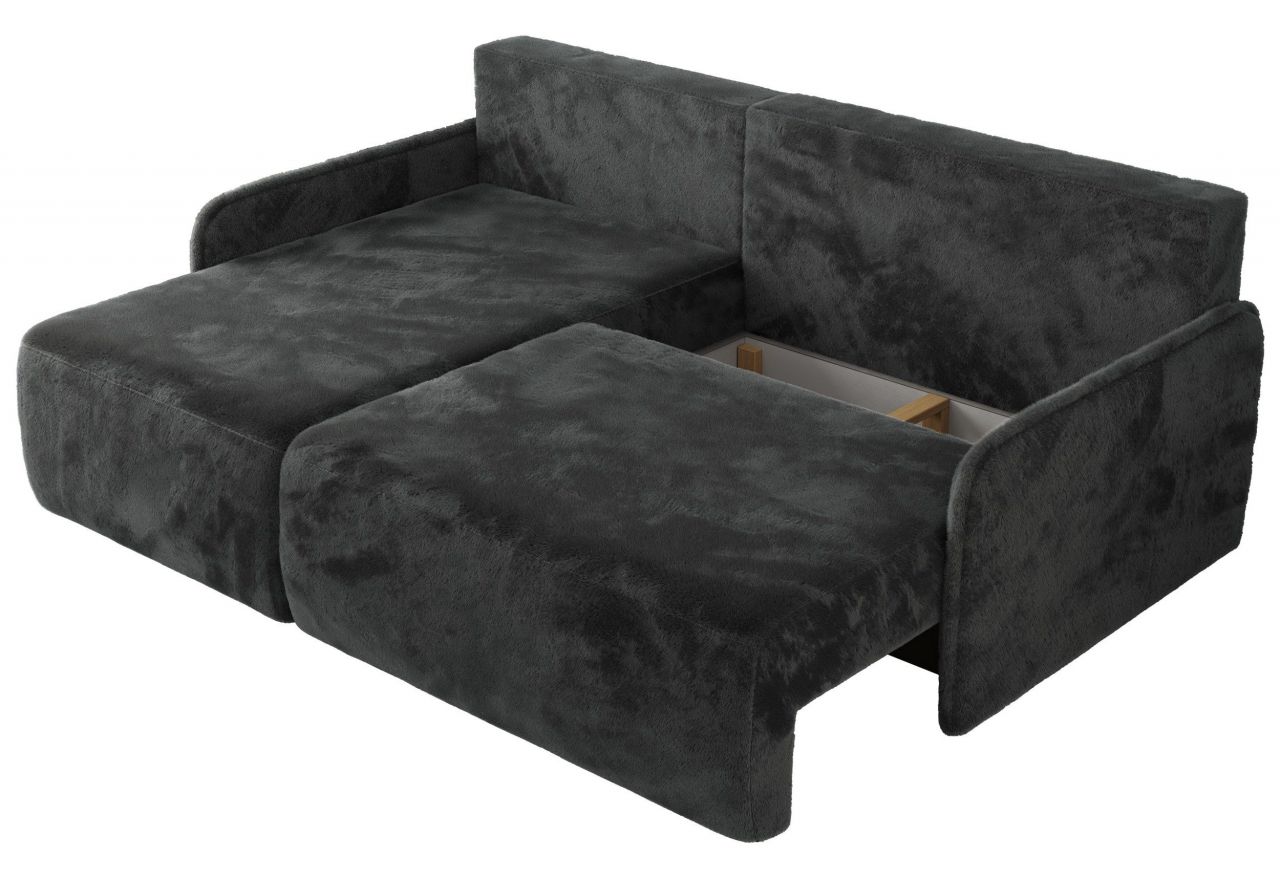 Narożnik ARPA L - strona lewa - ciemnoszary, plusz