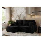 Narożnik ARPA L - strona lewa - czarny, plusz