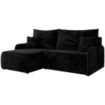 Narożnik ARPA L - strona lewa - czarny, plusz