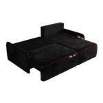 Narożnik ARPA L - strona lewa - czarny, plusz