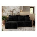 Narożnik ARPA L - strona lewa - czarny, plusz