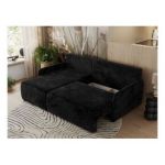 Narożnik ARPA L - strona lewa - czarny, plusz