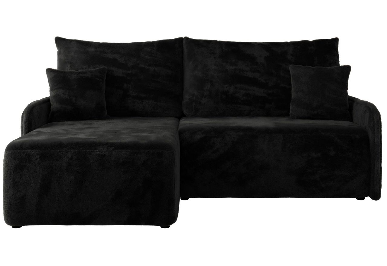 Narożnik ARPA L - strona lewa - czarny, plusz