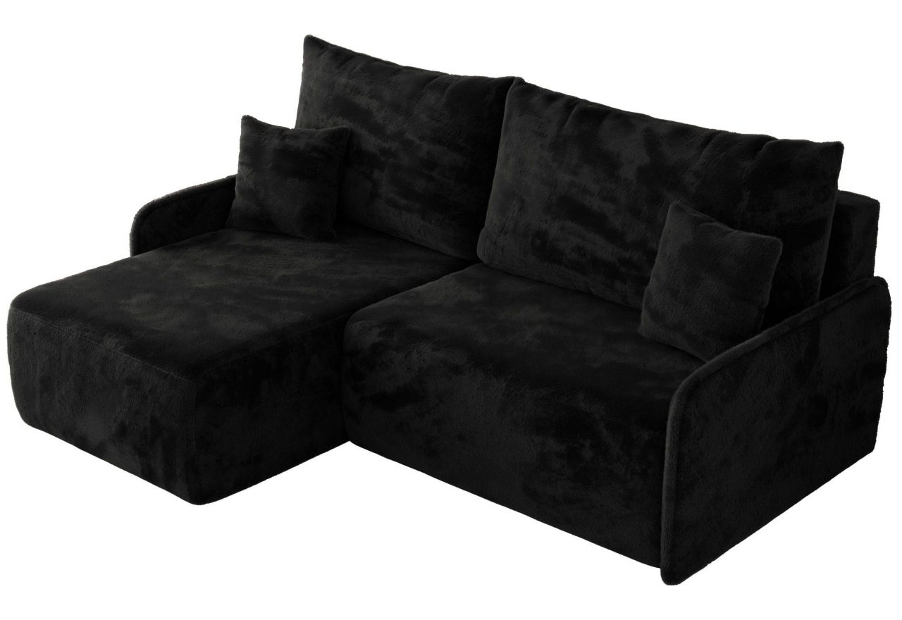 Narożnik ARPA L - strona lewa - czarny, plusz