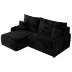 Narożnik ARPA L - strona lewa - czarny, plusz