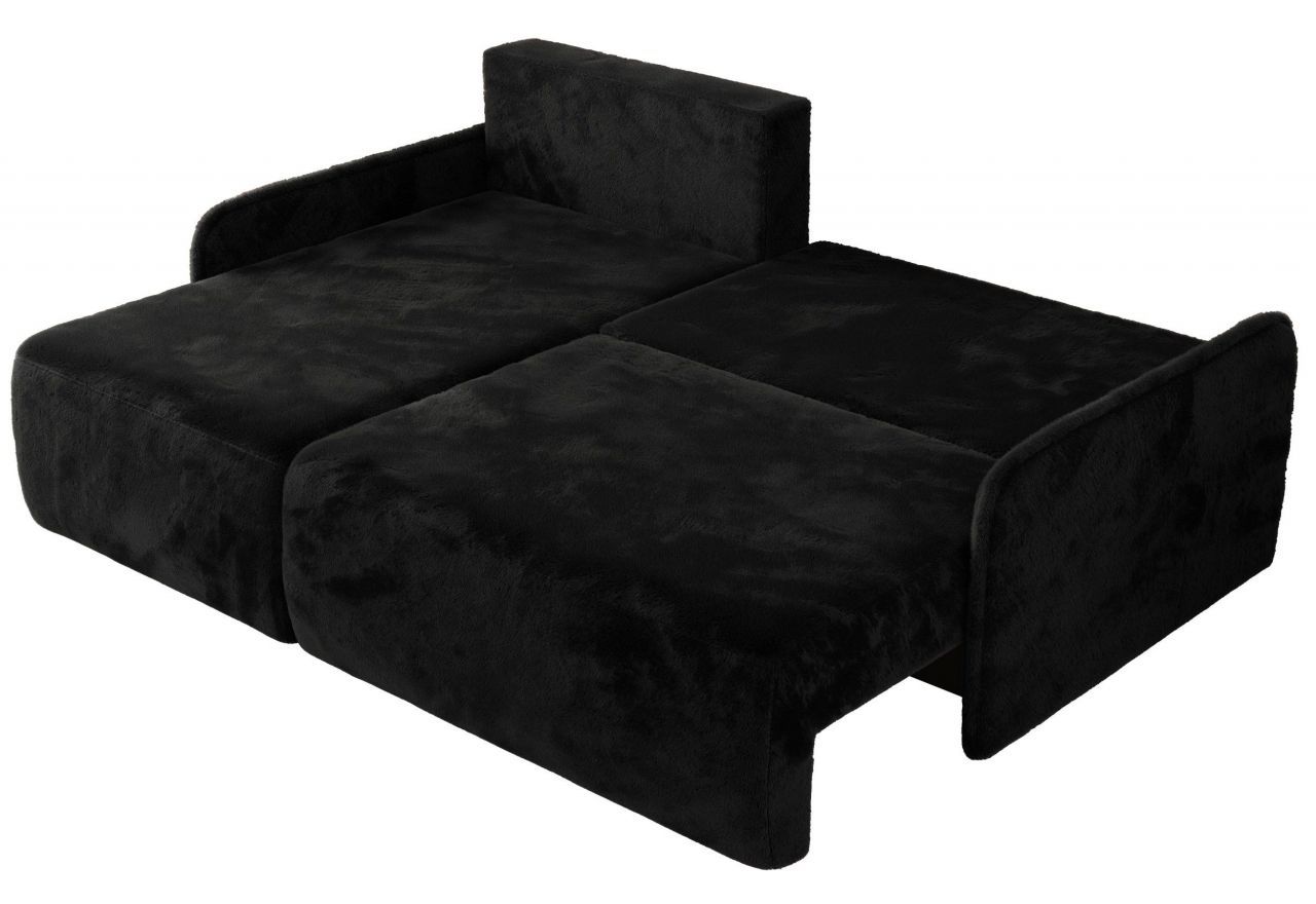 Narożnik ARPA L - strona lewa - czarny, plusz