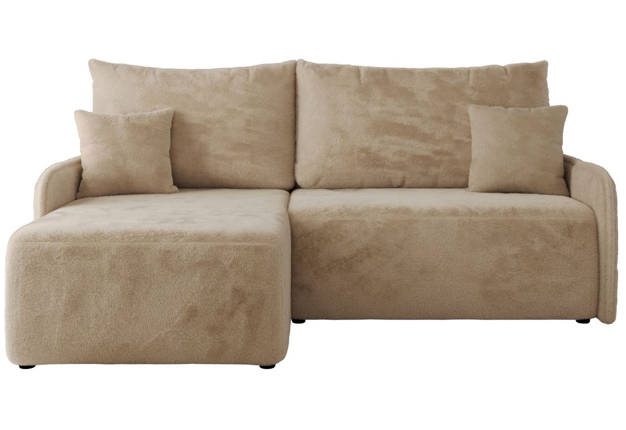 Narożnik ARPA L - strona lewa - beżowy, plusz