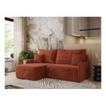 Narożnik ARPA L - strona lewa - pomarańczowy, plusz