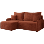 Narożnik ARPA L - strona lewa - pomarańczowy, plusz