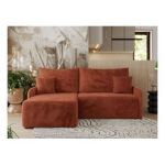 Narożnik ARPA L - strona lewa - pomarańczowy, plusz