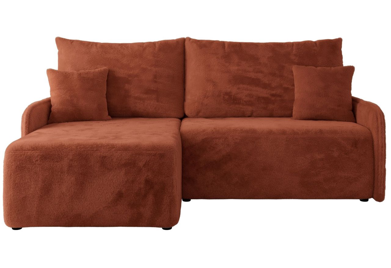 Narożnik ARPA L - strona lewa - pomarańczowy, plusz