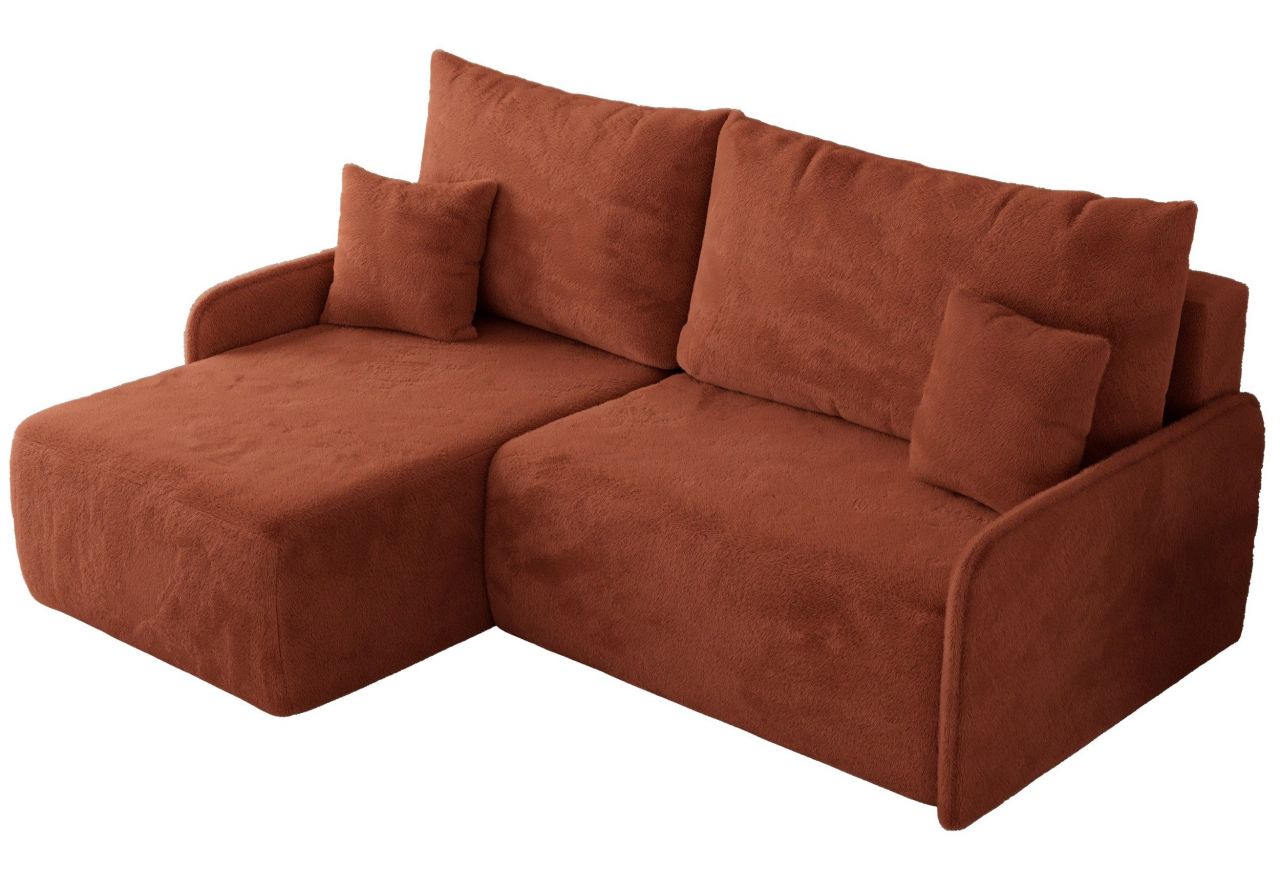 Narożnik ARPA L - strona lewa - pomarańczowy, plusz