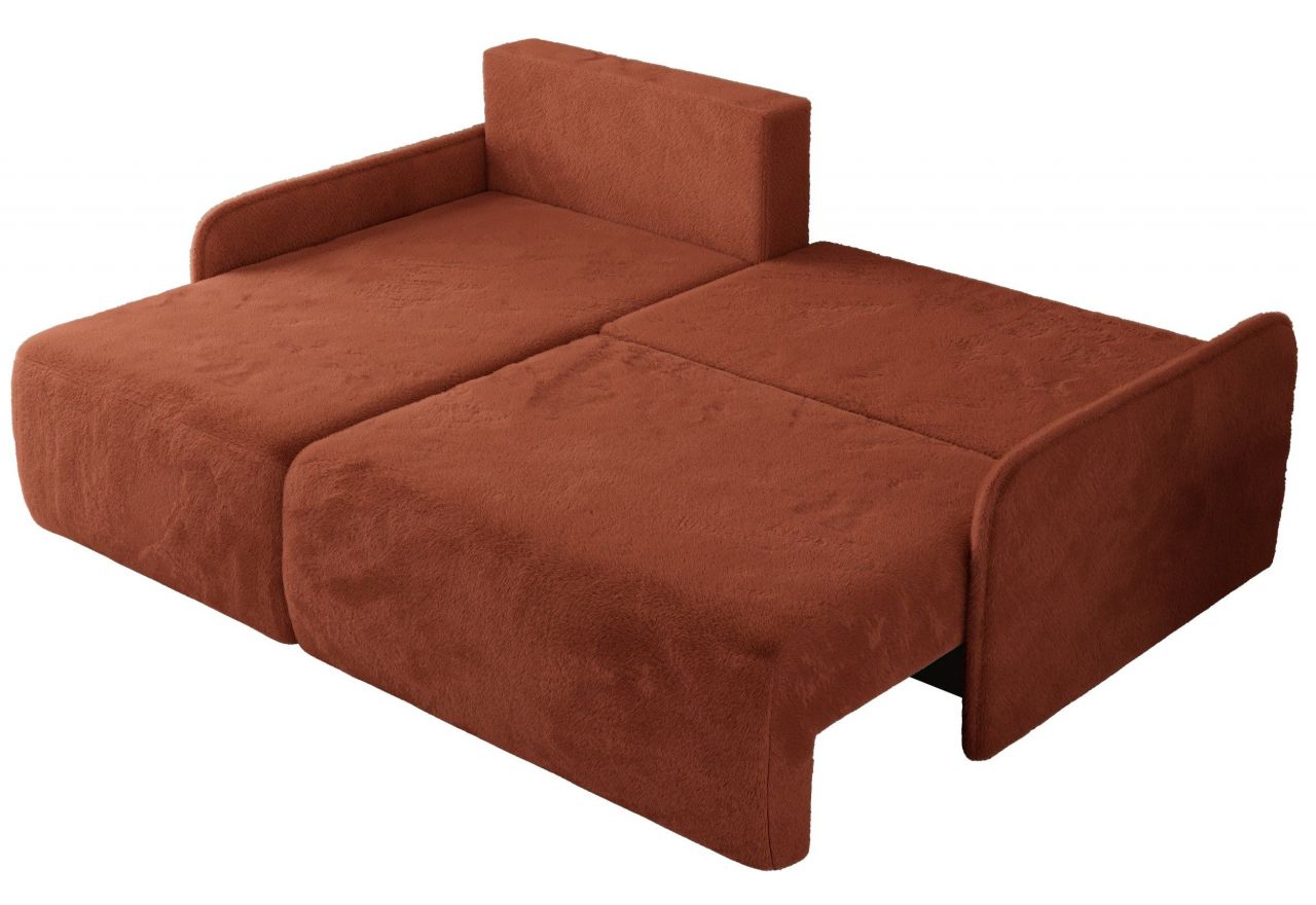 Narożnik ARPA L - strona lewa - pomarańczowy, plusz