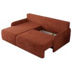 Narożnik ARPA L - strona lewa - pomarańczowy, plusz