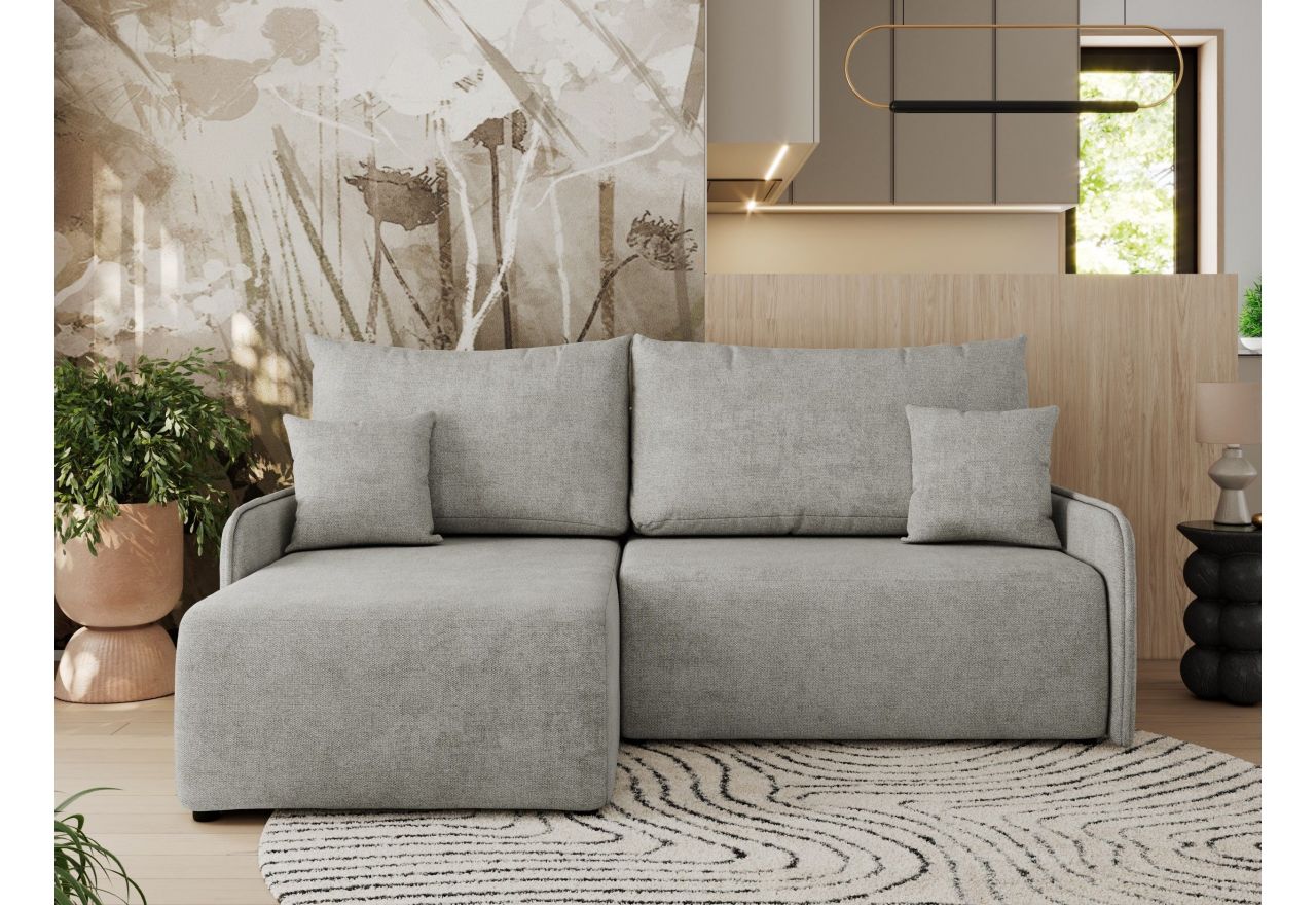 Narożnik ARPA L - strona lewa - jasnoszary, struktura