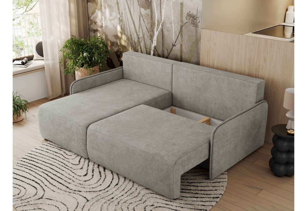 Narożnik ARPA L - strona lewa - jasnoszary, struktura