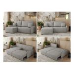 Narożnik ARPA L - strona lewa - jasnoszary, struktura