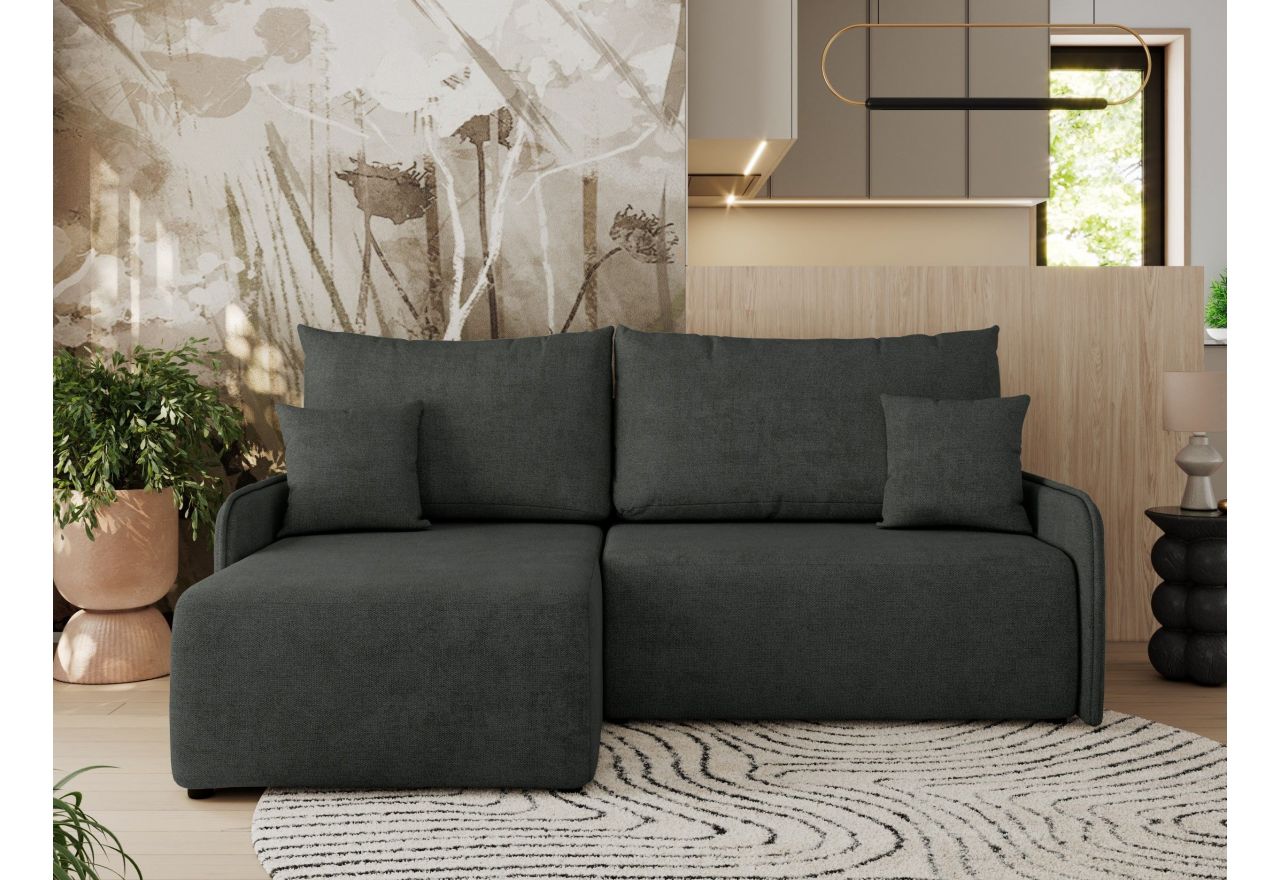 Narożnik ARPA L - strona lewa - ciemnoszary, struktura