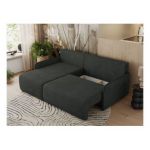 Narożnik ARPA L - strona lewa - ciemnoszary, struktura