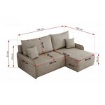 Narożnik ARPA L - strona lewa - beżowy, struktura