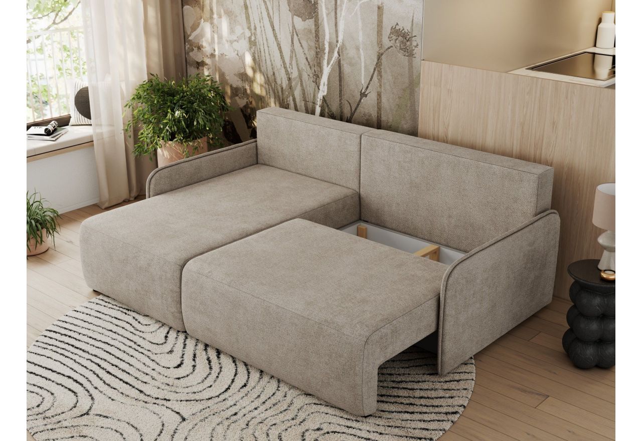 Narożnik ARPA L - strona lewa - beżowy, struktura