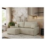 Narożnik ARPA L - strona lewa - beżowy, welwet