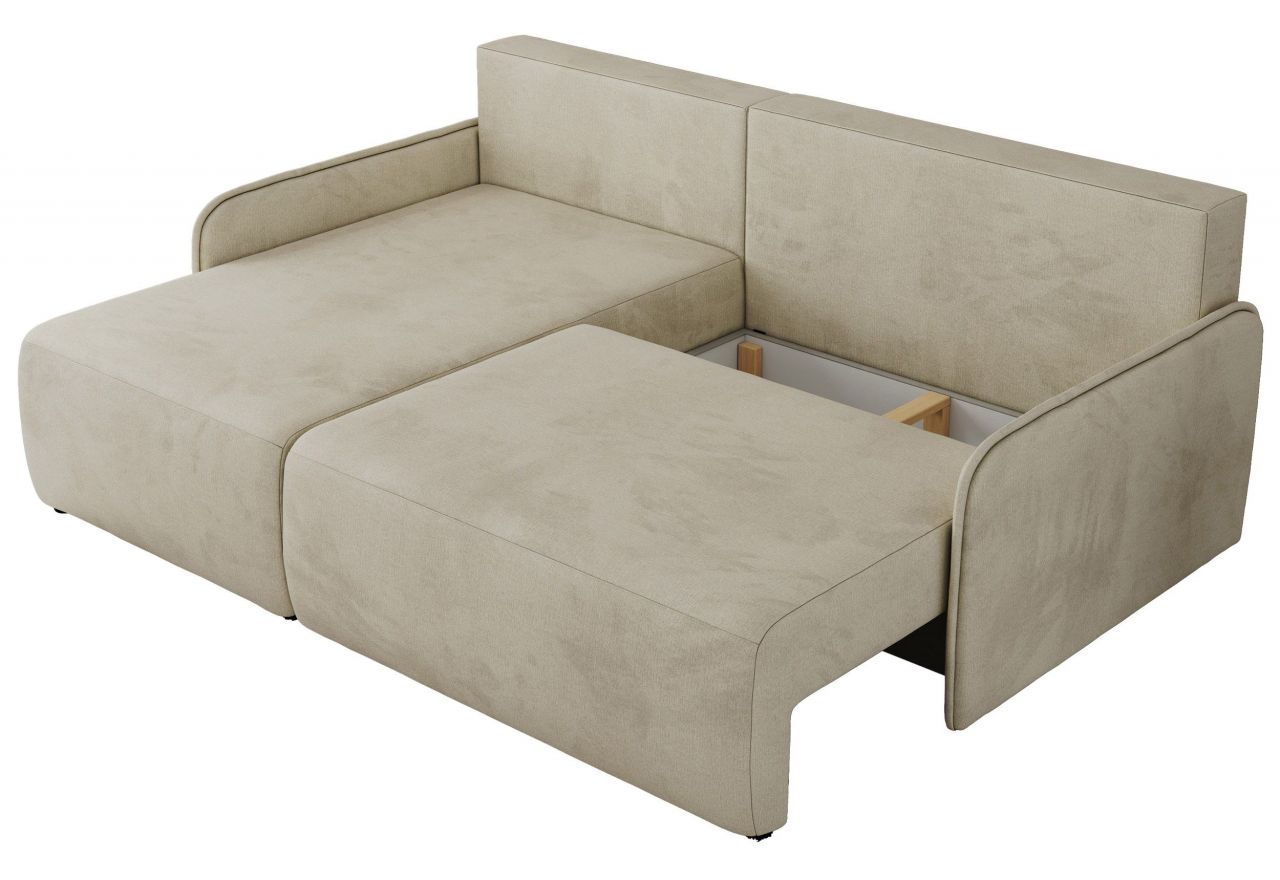 Narożnik ARPA L - strona lewa - beżowy, welwet