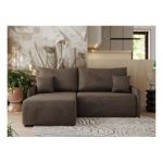 Narożnik ARPA L - strona lewa - brązowy, welwet