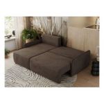 Narożnik ARPA L - strona lewa - brązowy, welwet