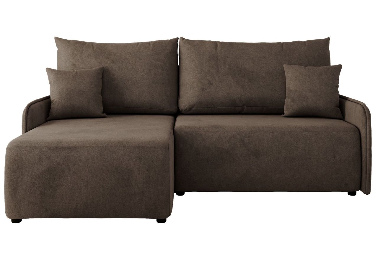 Narożnik ARPA L - strona lewa - brązowy, welwet