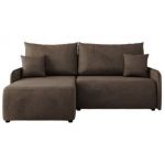 Narożnik ARPA L - strona lewa - brązowy, welwet