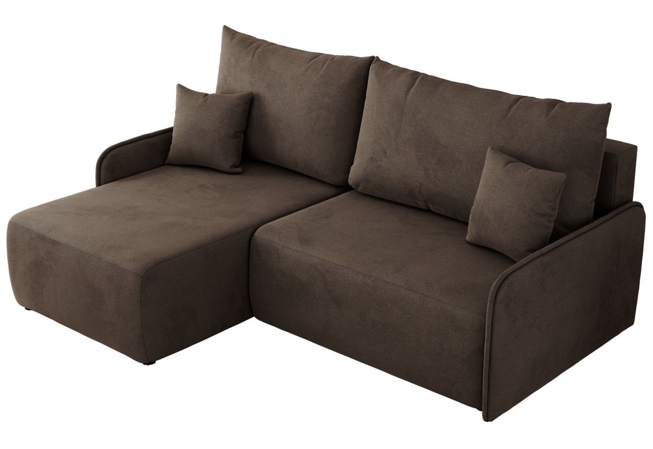 Narożnik ARPA L - strona lewa - brązowy, welwet