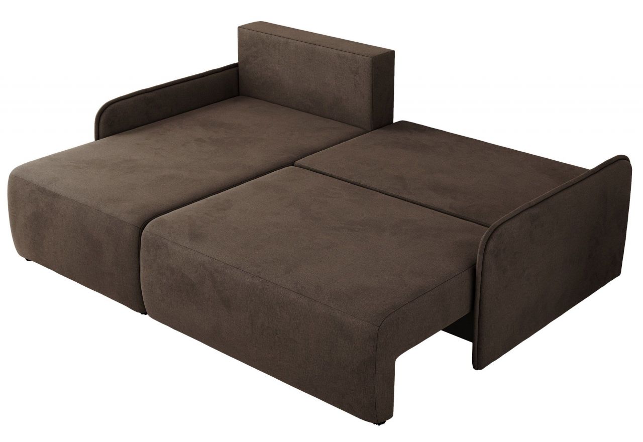 Narożnik ARPA L - strona lewa - brązowy, welwet