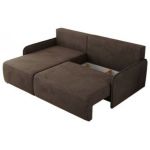 Narożnik ARPA L - strona lewa - brązowy, welwet