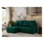 Narożnik ARPA L - strona lewa - ciemnozielony, welwet