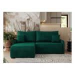 Narożnik ARPA L - strona lewa - ciemnozielony, welwet