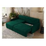 Narożnik ARPA L - strona lewa - ciemnozielony, welwet