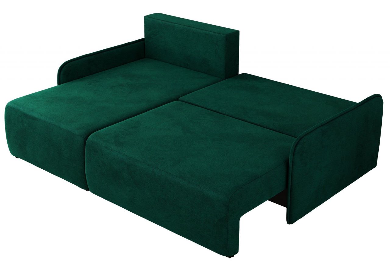 Narożnik ARPA L - strona lewa - ciemnozielony, welwet