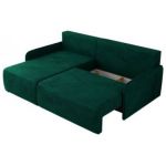 Narożnik ARPA L - strona lewa - ciemnozielony, welwet