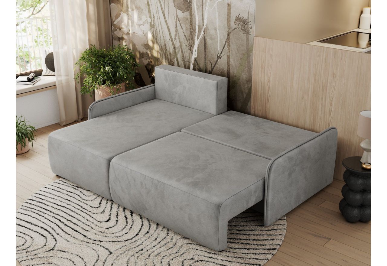 Narożnik ARPA L - strona lewa - jasnoszary, welwet