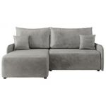 Narożnik ARPA L - strona lewa - jasnoszary, welwet