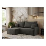 Narożnik ARPA L - strona lewa - ciemnoszary, welwet